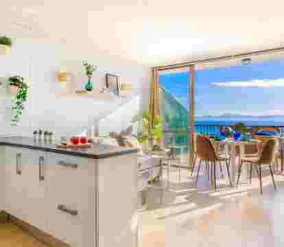 Immerse yourself in a captivating blend of stunning vistas, pristine shorelines, and a serene coastal ambiance in the best apartments in Alcudia